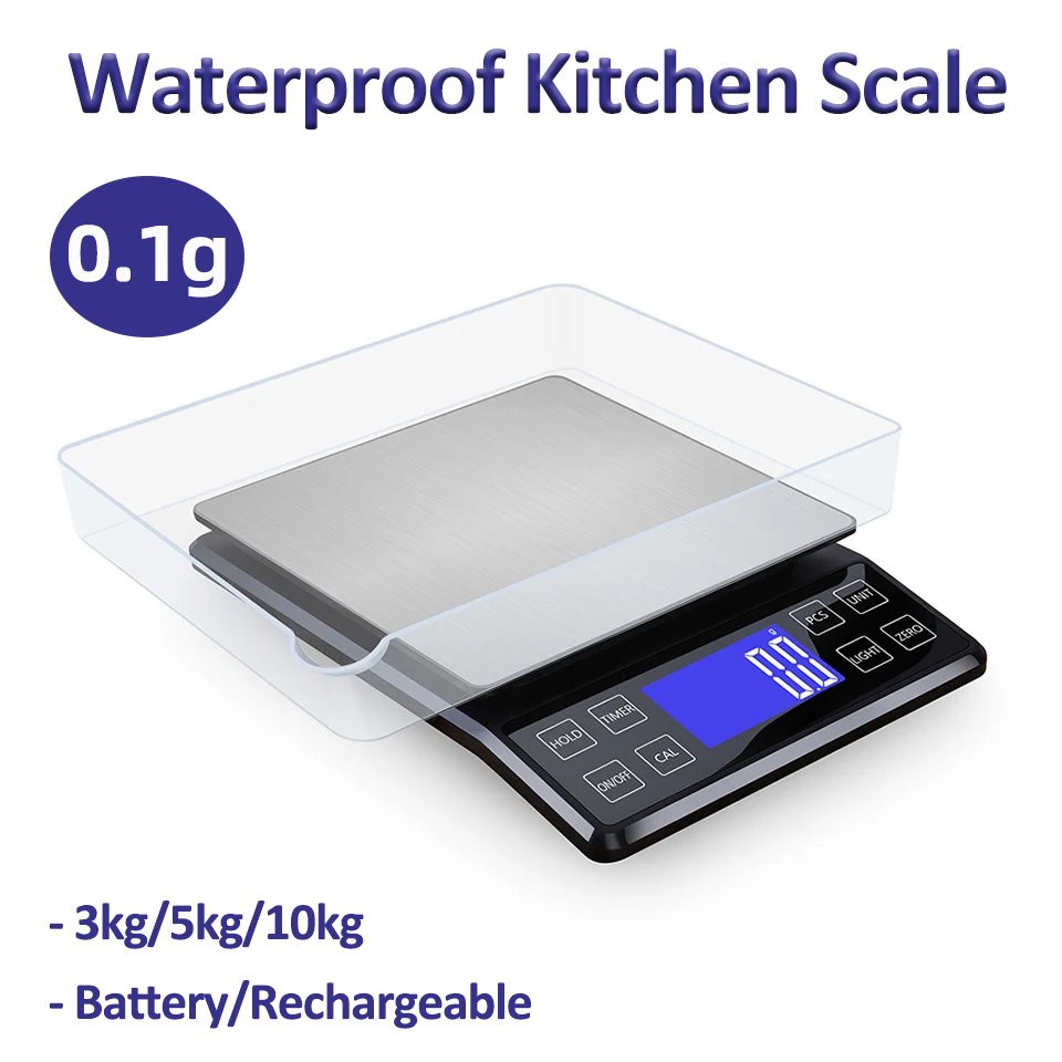 Kitchen Gadgets Electronic - Цифровые кухонные весы 0,1 г, высокая