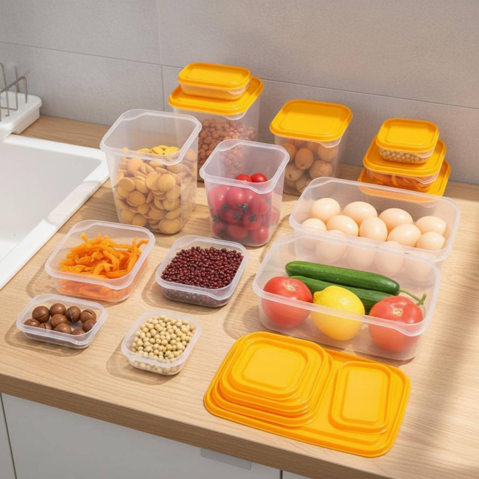 Набор из 17 герметичных пласти – обзор и цена Food Storage Containers
