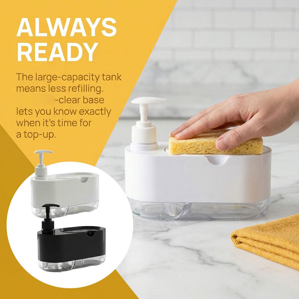 Автоматический дозатор для мою – обзор и цена Kitchen Gadgets Dispenser Brush Holder