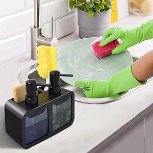 Набор дозаторов для мыла для р – обзор и цена Kitchen Gadgets Dispenser Brush Holder